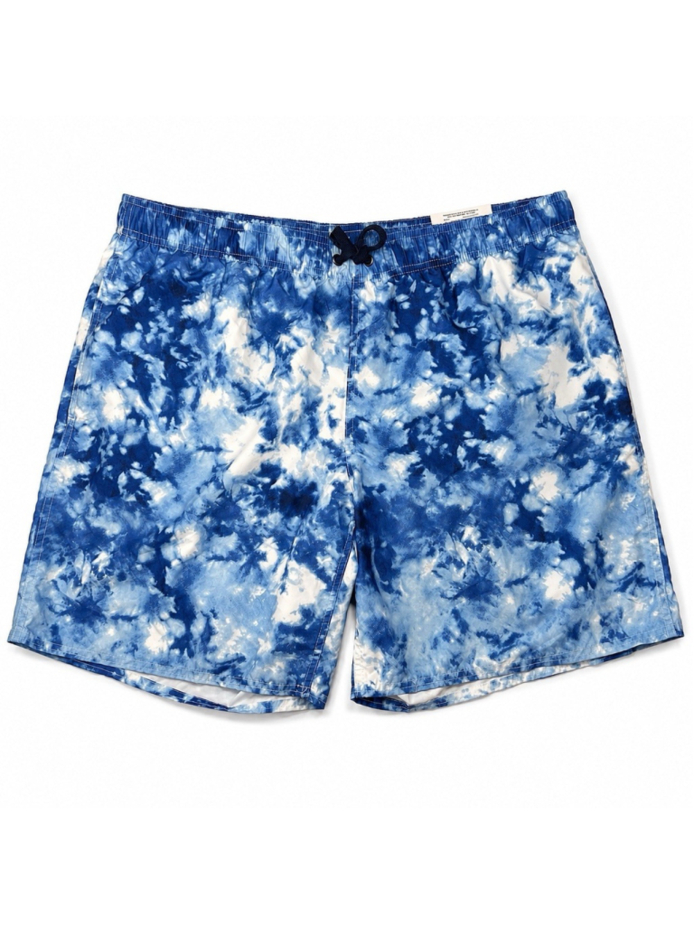 City Streets Colorful Graphic Print Swim Shorts Trunks Men’s Size XL Blue White